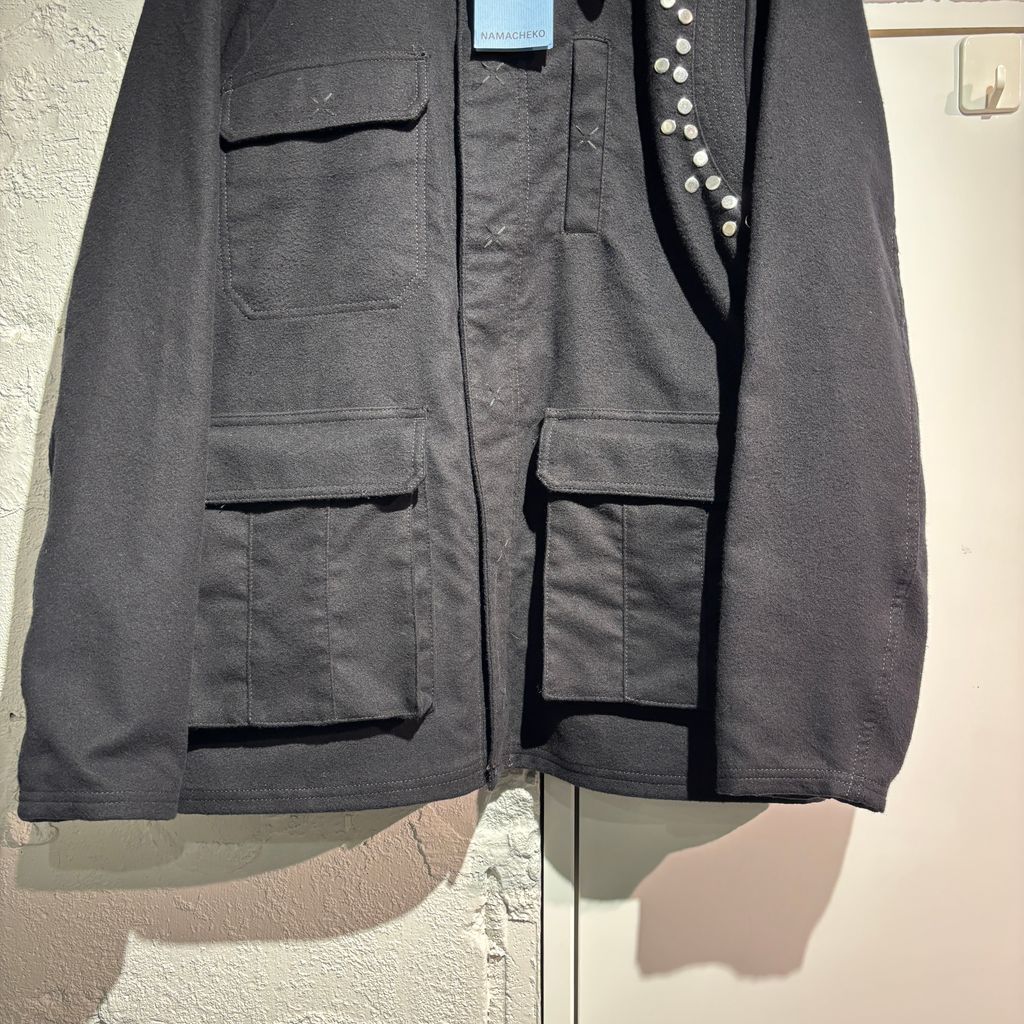 NAMACHEKO ナマチェコ 24AW BRAIDED YOKE JACKET スタッズデザイン