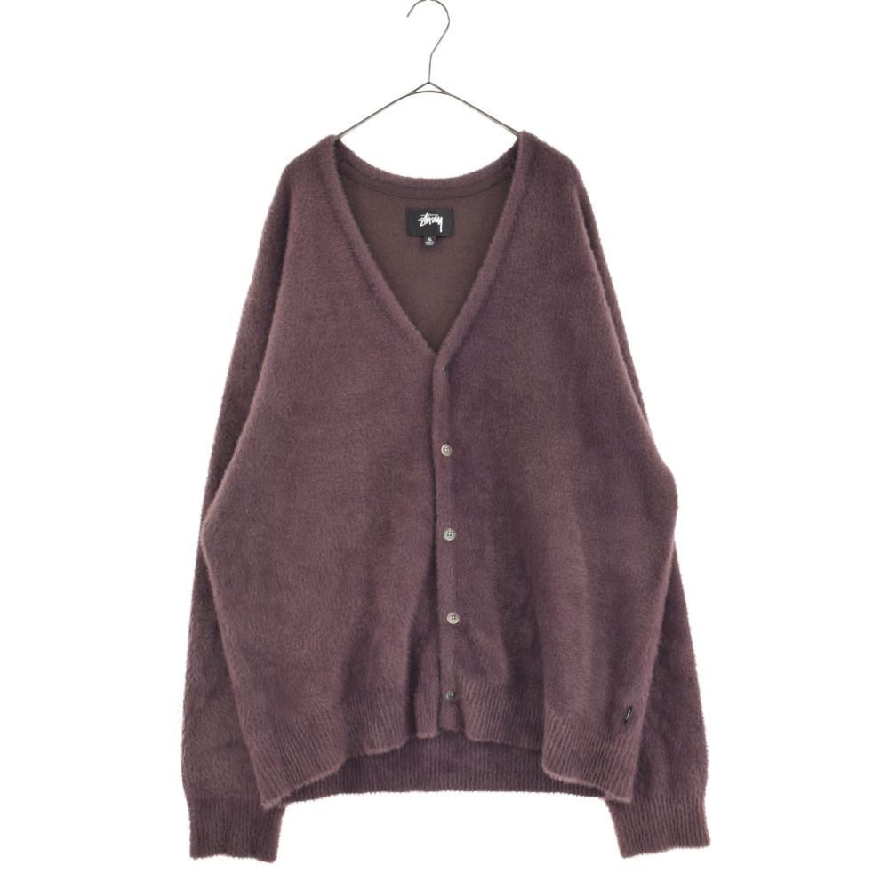 STUSSY SHAGGY CARDIGAN PURPLE