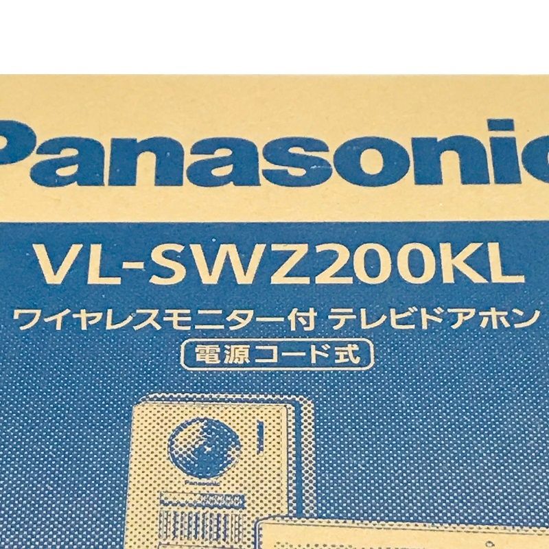 Panasonic パナソニック ワイヤレスモニター付 テレビドアホン VL-SWZ200KL 約3.5型カラー液晶 録画機能 LEDライト搭載 【新品】 22406K433