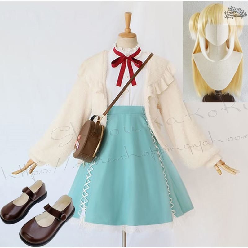明日方舟 アークナイツ 風 スズラン本コスプレ衣装 ウィッグ cos靴 道具小物 ブーツ cosplayハロウィン仮装変装コスチューム