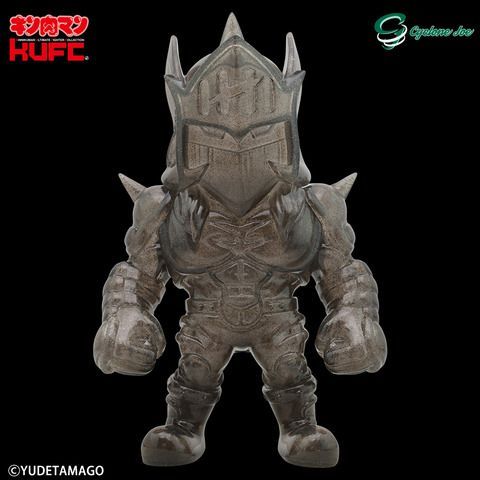 【新品】CYCLONE JOE/サイクロンジョー キン肉マン キンコレ06 ケビンマスク 原作 ブラッククリア 銀ラメ ダメージヘッド ソフビ