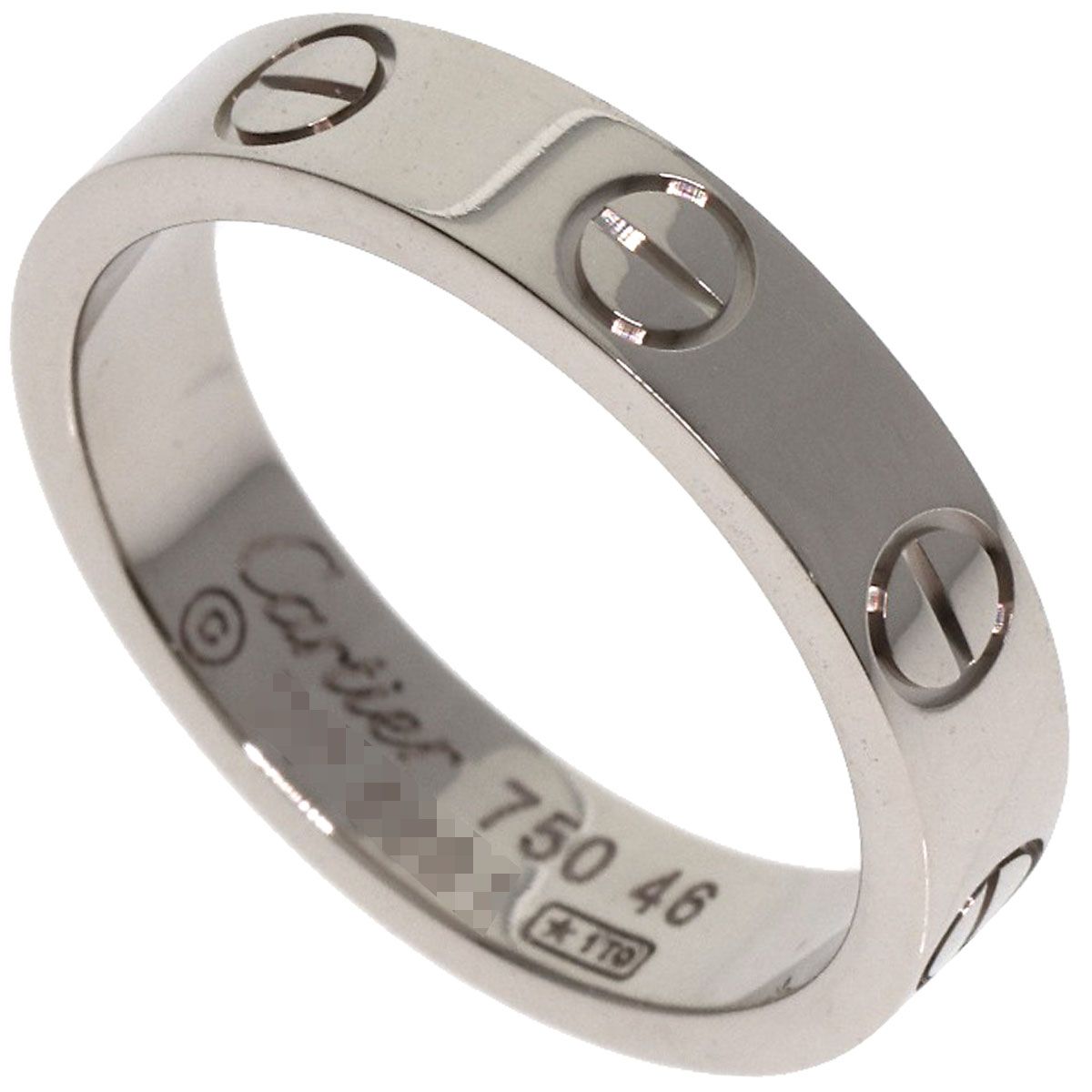 Cartier カルティエ ミニラブリング サイズ46 Cartier カルティエ ミニラブ #46 リング ダイヤ 1P K18 WG