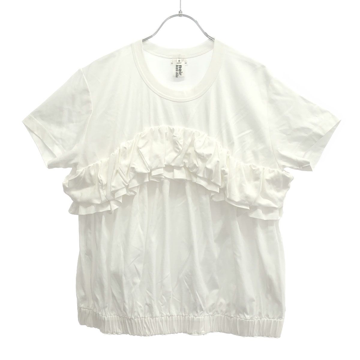 ノーアルケイニノミヤ　25ss tシャツ noir kei ninomiya ノワール ケイ ニノミヤ 25SS 綿ポンチフリルT