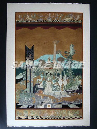 山下清澄 手彩色版画 「イタリアの幻想」【額縁付き】Kiyozumi