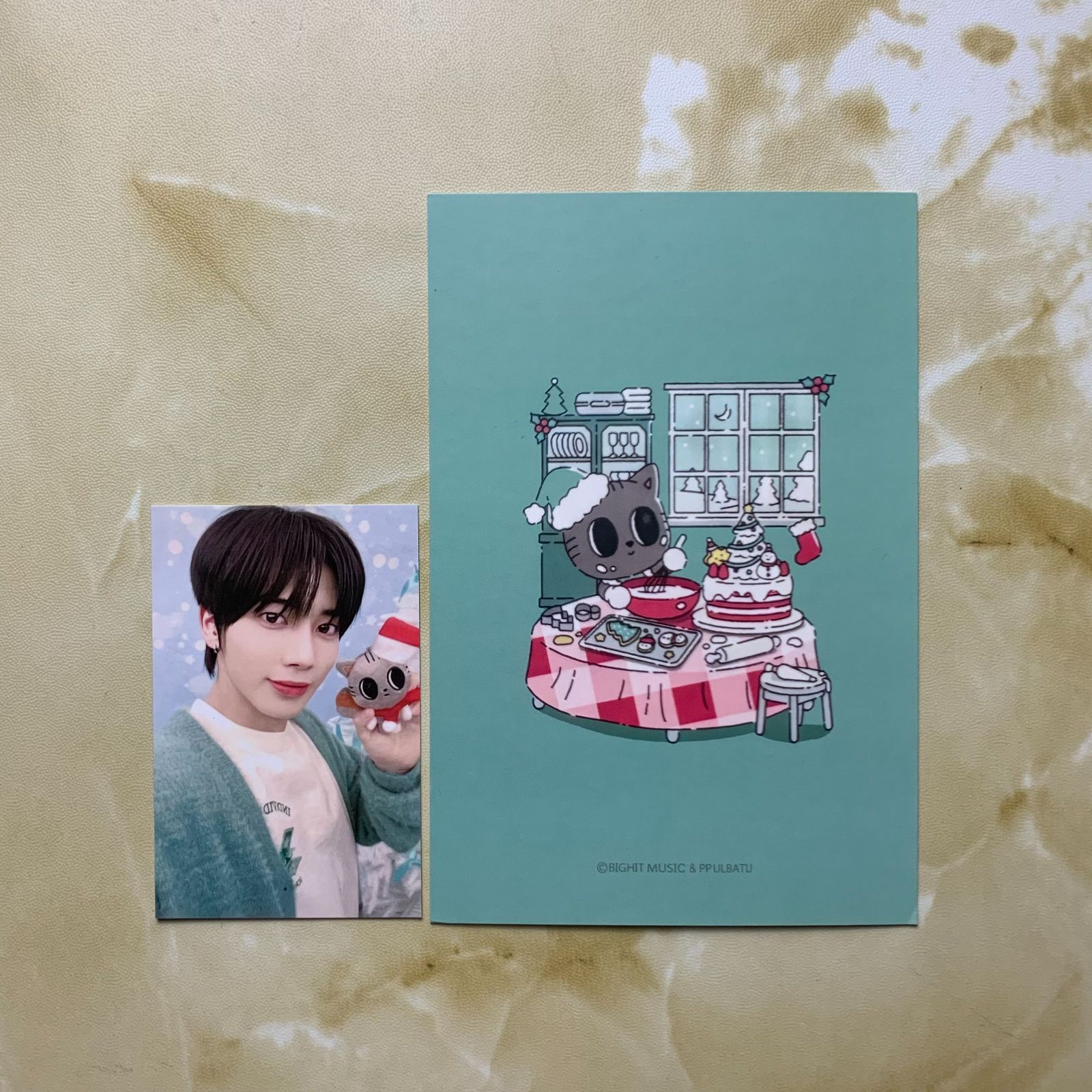 TXT テヒョン SBS歌謡 GGUM サノク トレカ ポストカード txt トレカSBS 歌謡祭 事前録画 サノク テヒョン TXT テヒョン