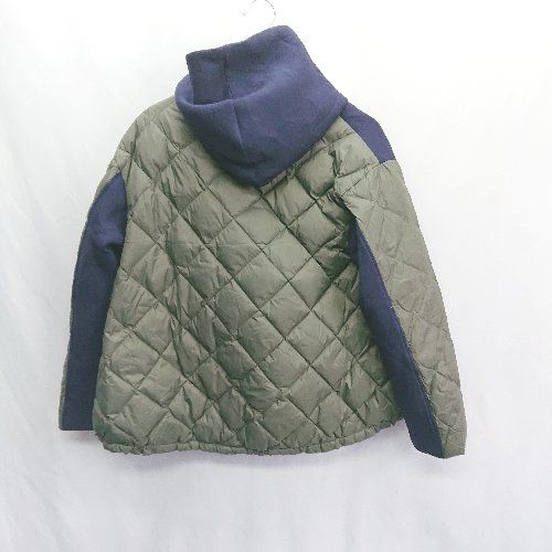 □ ⊇ MARECHAL TERRE フェザー 長袖 ダウンパーカー サイズ2 カーキ 