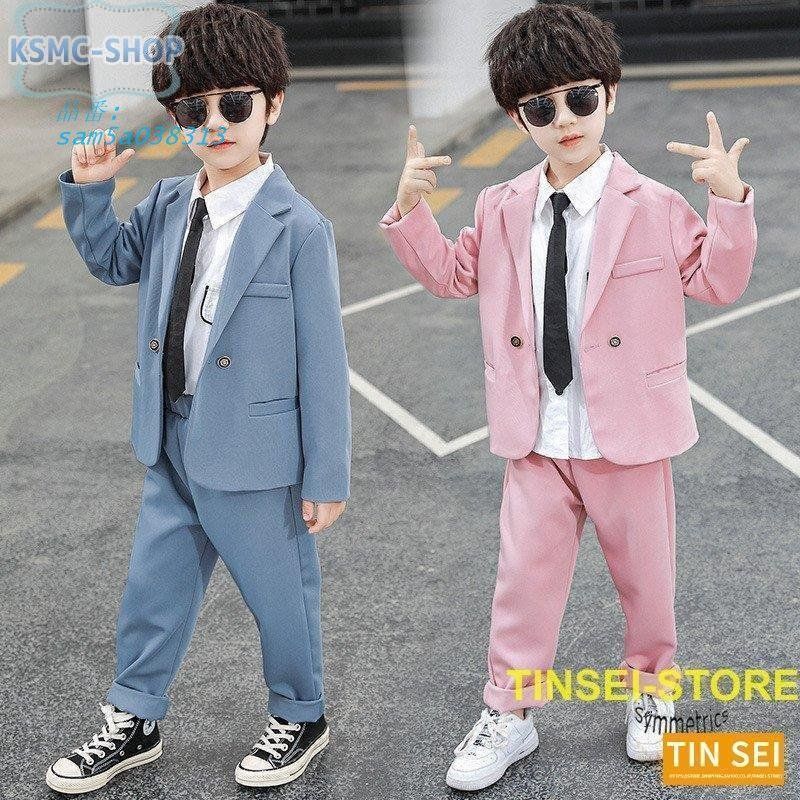 子供服 スーツ 男の子 2点セット フォーマル 入学式 発表会 上下セット 110 黒 卒業式 90 キッズ 結婚式 100 卒園式 ジュニア 120 130 入園式 男児 am5a038313