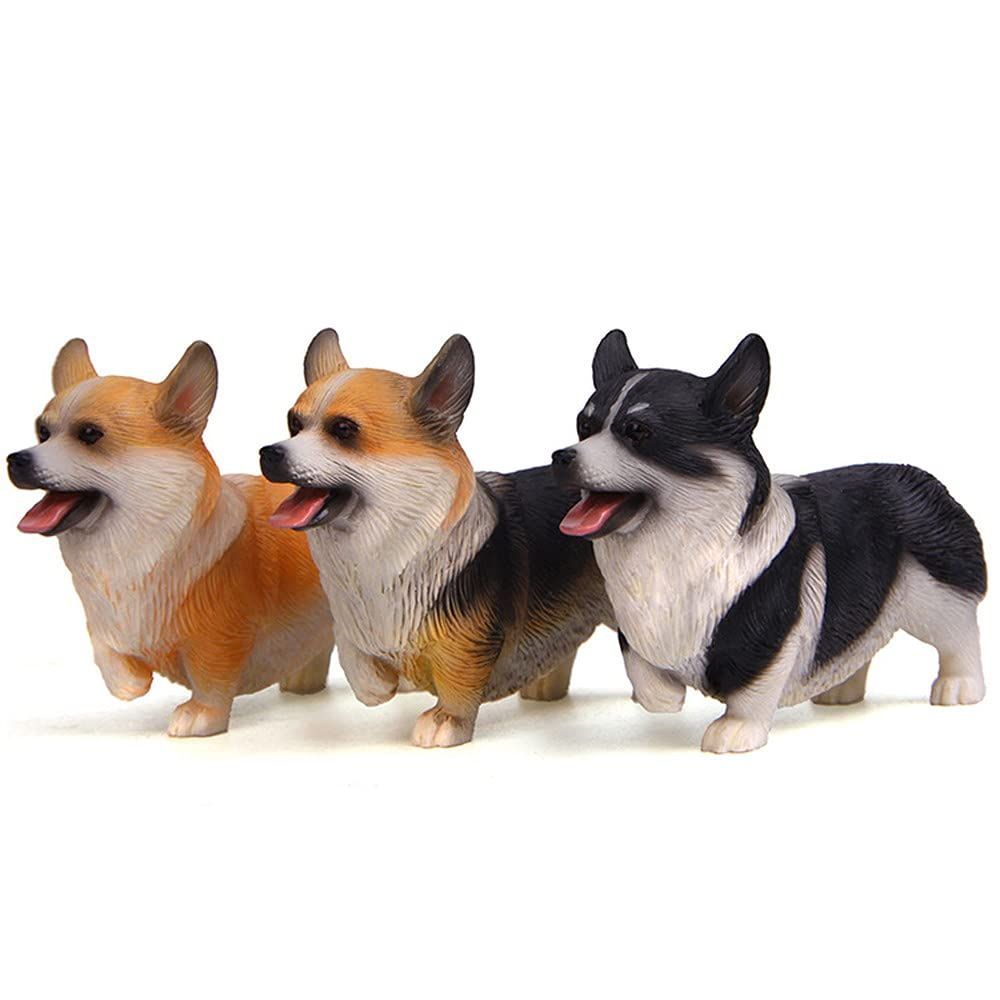 新品 コーギー 犬 フィギュア 置物 オーナメント にっこり お