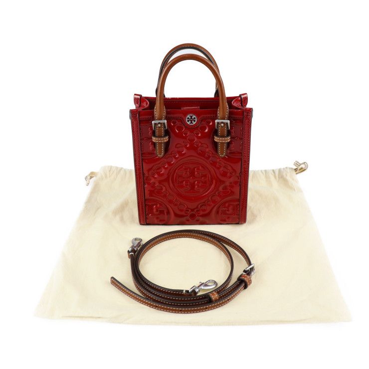 Tory Burch トリーバーチ Tモノグラム ミニ パッフィ トート ...