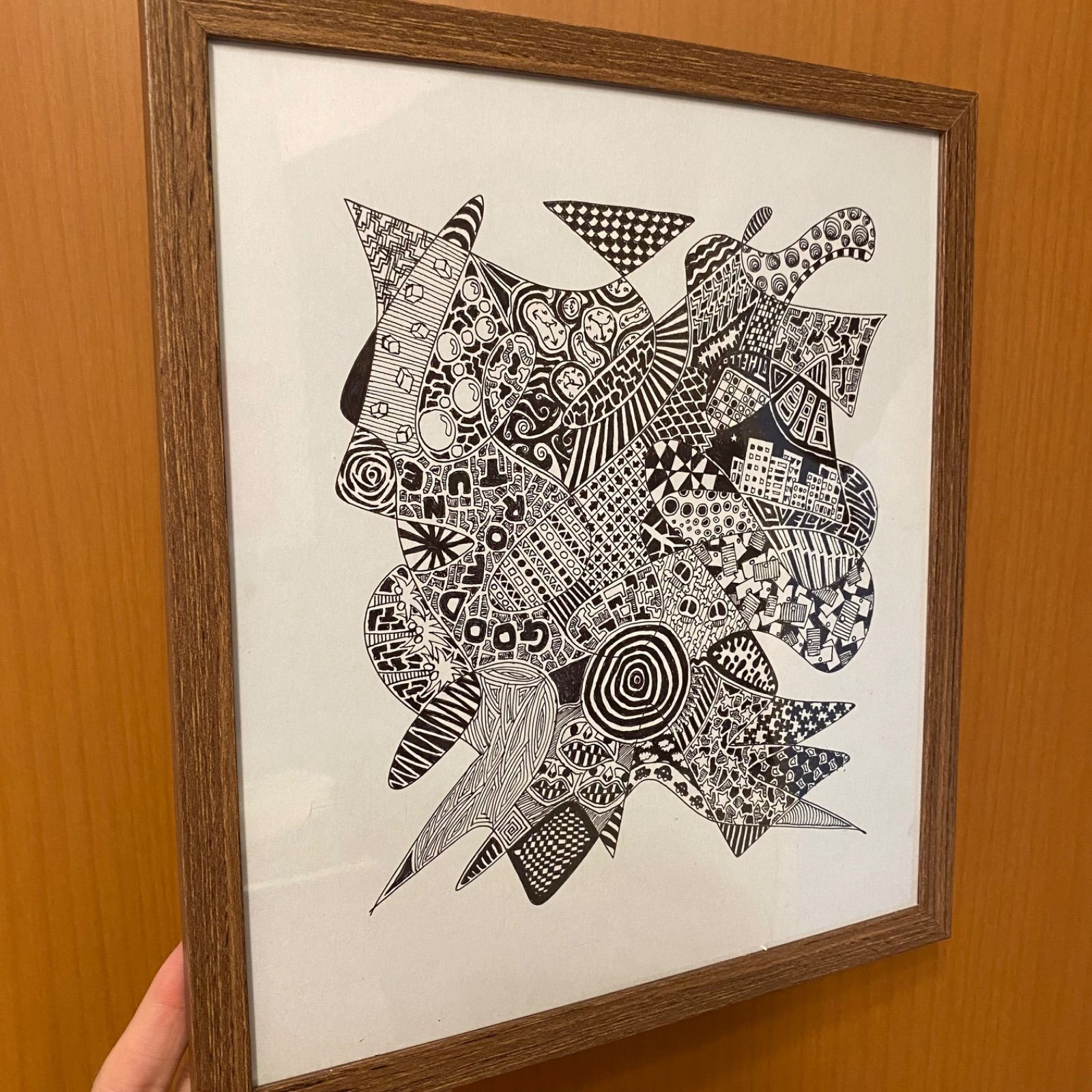 内野隆文 うさたん うさぎ 絵画 ドローイング 抽象画 現代アート ミニ