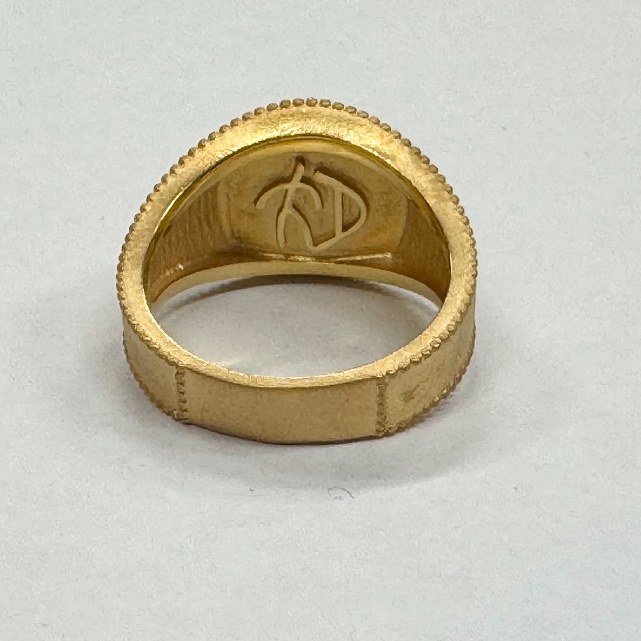 参考上代48400円 未使用品 SOSHIOTSUKI Signet Ring Gold Matte