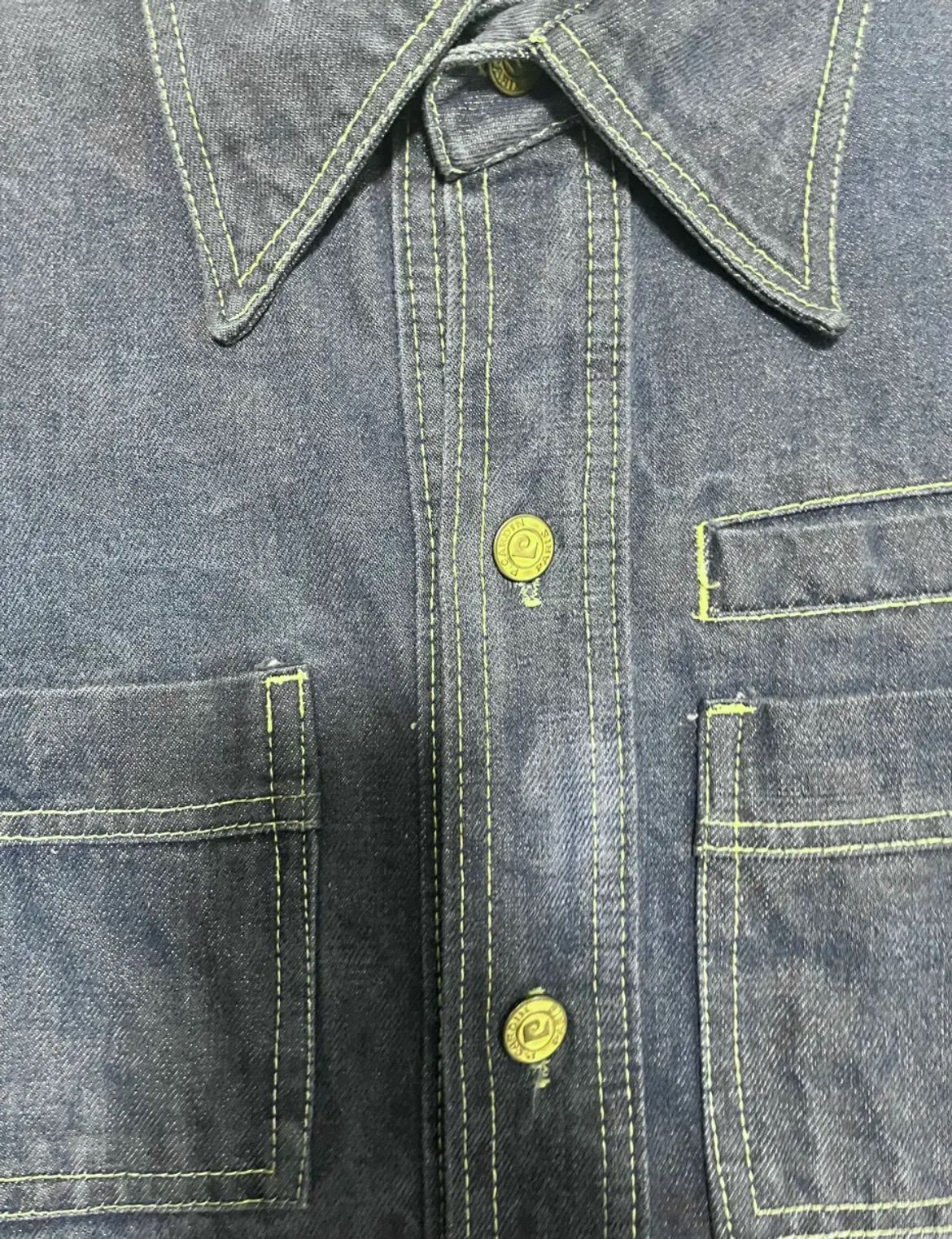 フランス製 70s ビンテージ PIERRE CARDIN ジャケット Pierre cardin 70s Vintage ブッシュジャケット デニム