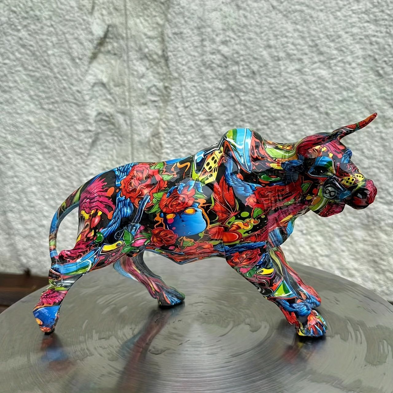 置物 オブジェ 牛 ウシ カラフル 室内 インテリア エレガント 高級感