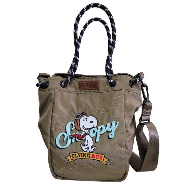 OUTDOOR PRODUCTS アウトドアプロダクツ 巾着型 刺繍 PEANUTS