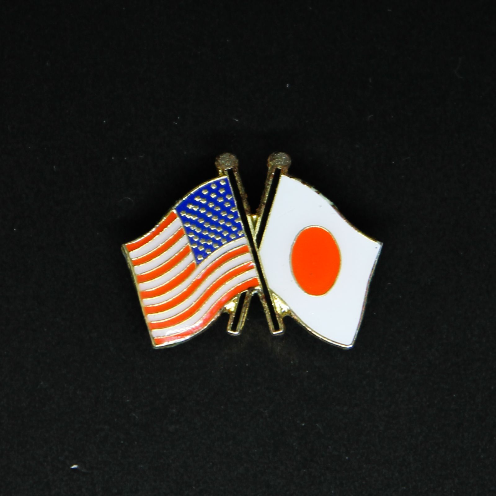 アメリカ国旗友好ピンバッジ（アメリカ×日本） - メルカリ