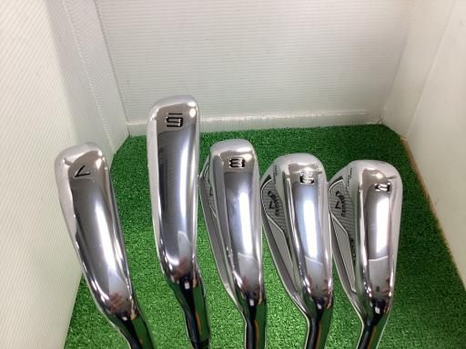 キャロウェイ ELYTE MAX FAST 5S アイアンセット IR LIN-Q GREEN 40 for CW ELYTE IR フレックスR メンズ 男性用 右利き 右用 Bランク ゴルフクラブ
