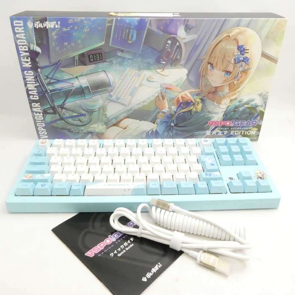 VSPO!GEAR ぶいすぽっ! 藍沢えま EDITION 有線ゲーミングキーボード FPS eスポーツ PC周辺機器 HY1656