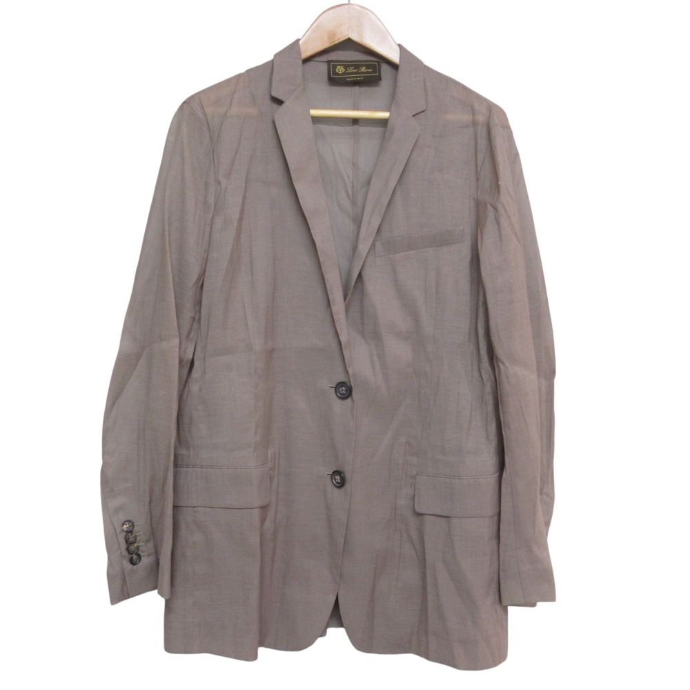 美品 Loro Piana ロロピアーナ コットンシルク シアージャケット ベスト ノースリーブトップス 3点セット 42 モカ レディース 古着 中古 美品 Loro Piana ロロピアーナ コットンシルク シアージャケット