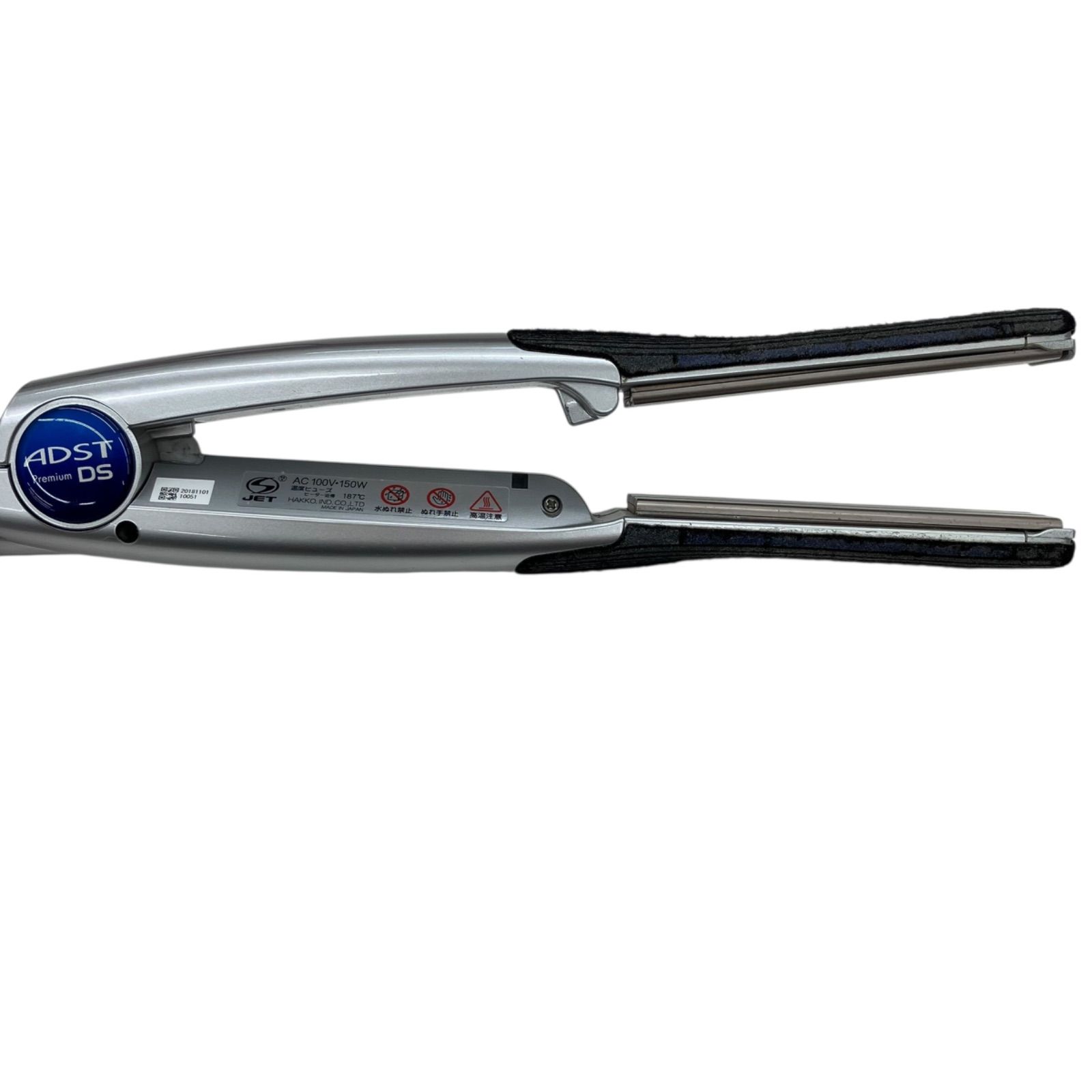 アドスト ADST DS ヘアアイロン シルバー 通電確認済み