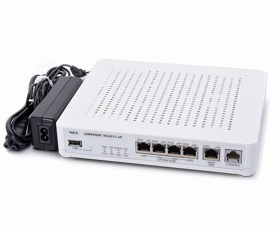 NEC WA2612-AP-ML01 2系統5ポート1000BASE-T有線LANポート搭載ワイヤレスVPNルーター 802.11ac対応 Ver.7.5.11