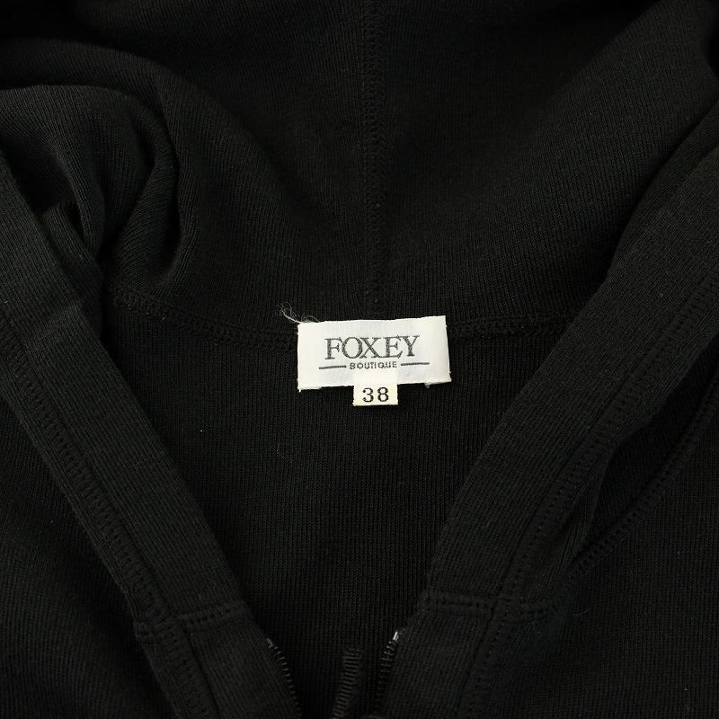 フォクシーニューヨーク Lady Parka 38232 パーカー 38 ブラック