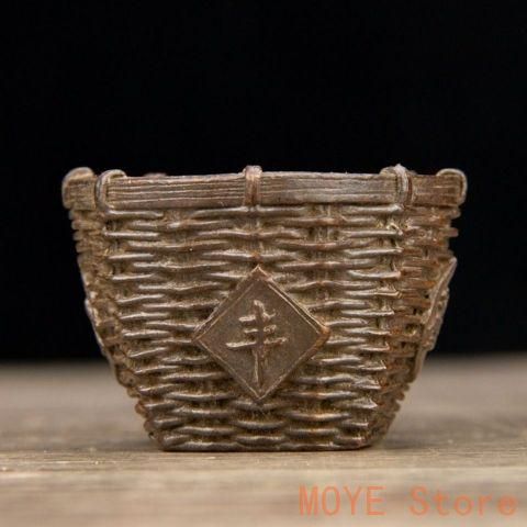 銅器 南瓜酒壺 茶壺 茶道具 茶道 工芸品 美術品 置物 提梁南瓜八宝茶壺 酒壺 茶道置物 煎茶道具 - メルカリ