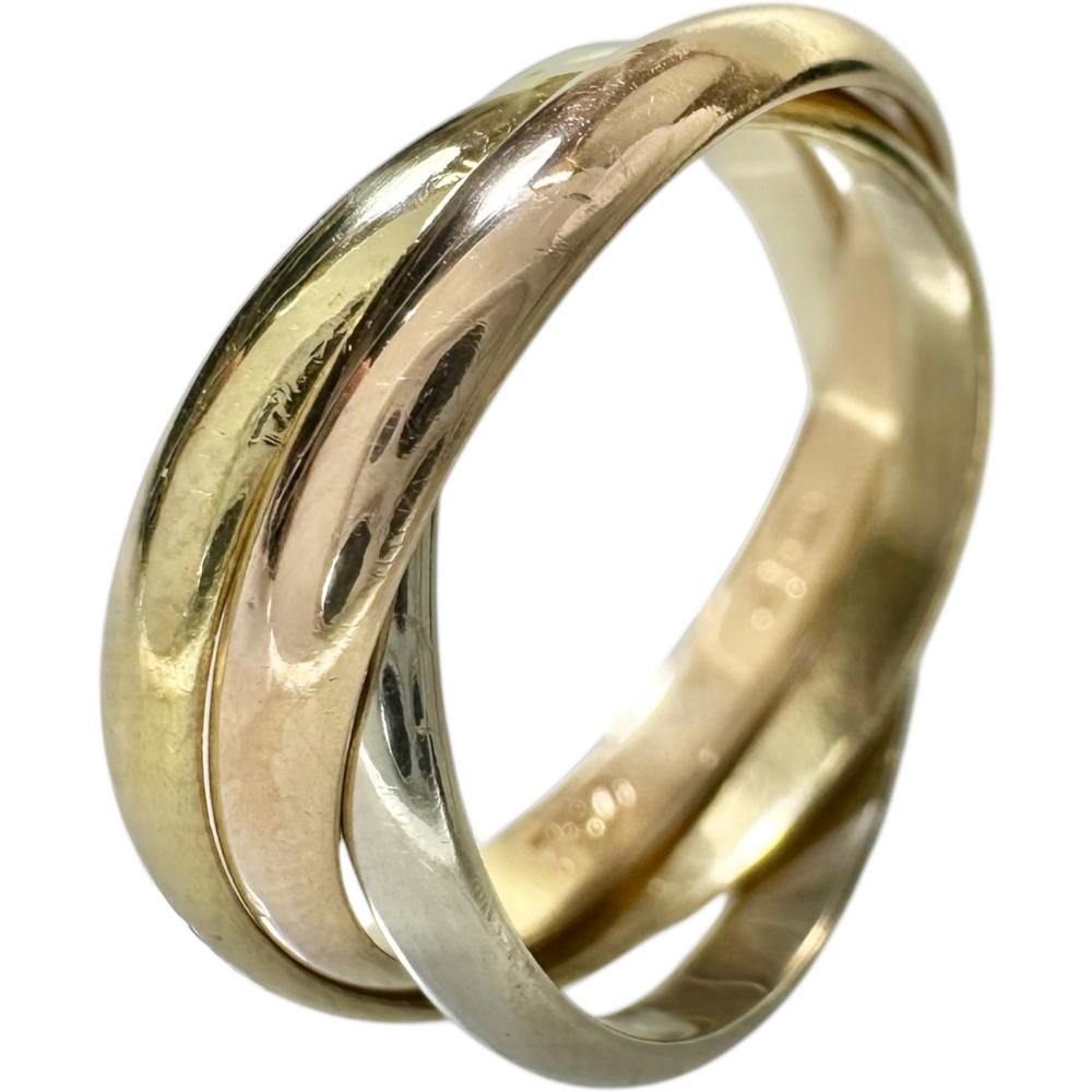 ビンテージトリニティリングゴールド9号9金