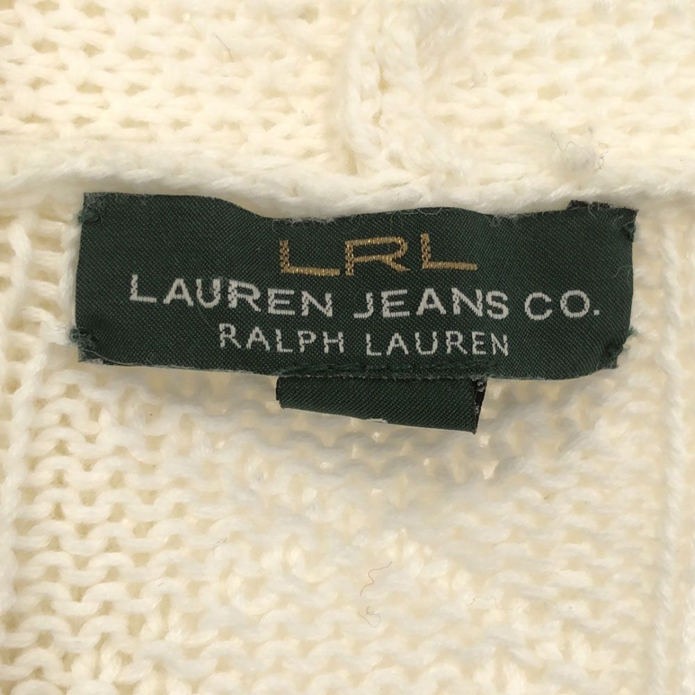 ローレンジーンズカンパニーラルフローレン 長袖 コットン ニットカーディガン S ホワイト LAURENJEANSCO.RALPH LAUREN レディース ローレンジーンズカンパニーラルフローレン 長袖 コットン ニット