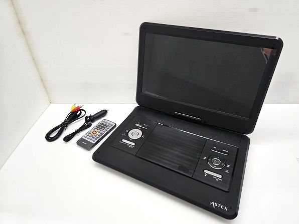 【品】 アステックス ASTEX 14インチ ポータブル DVDプレーヤー AS-14F ○YR-19163○