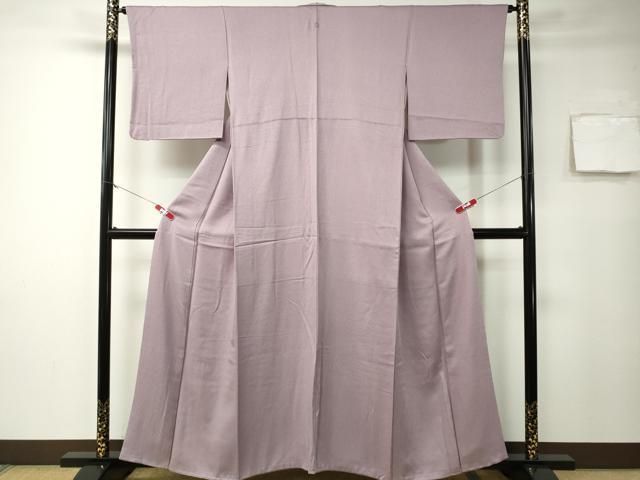 平和屋着物□本草木染作家 瑞鳳 色無地 紋意匠 鴇浅葱色 正絹 逸品