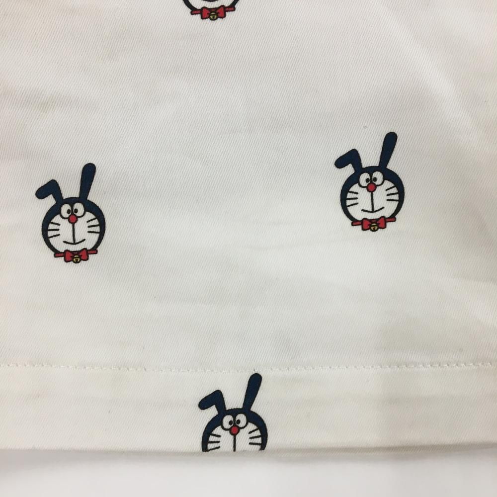 JACK BUNNY!! - ジャックバニー×ドラえもん スカート 白 うさ耳ドラえもん総柄 内側インナーパンツ ストレッチ レディース 2(L) ゴルフウェア Jack Bunny ジャックバニー×ドラえもん スカート 白 うさ耳ドラえもん総柄