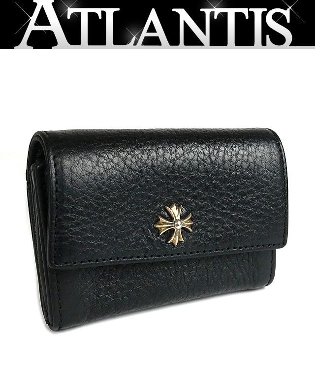 CHROME HEARTS 銀座店 クロムハーツ 新品 ＣＨプラス タイニー ウォレット 財布 コインケース レザー SV925 黒 97340
