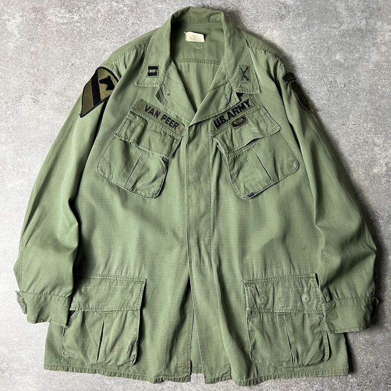 60年代 ベトナム戦 ジャングルファティーグ フルパッチ ローカルメイド 