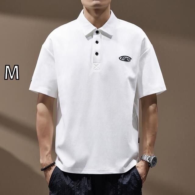 M 秋冬 コーデ メンズ 服 シンプル ファッション オシャレ 大人 かっこいい 大きいサイズ ストリート 紳士服 290 グラム ヘビー ピケ アメカジ 半袖 ポロ シャツ