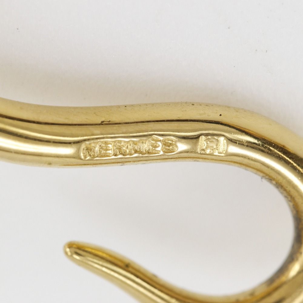 エルメス ジャンボブレス 金メッキ×レザー 約9.6g レディース ブレスレット