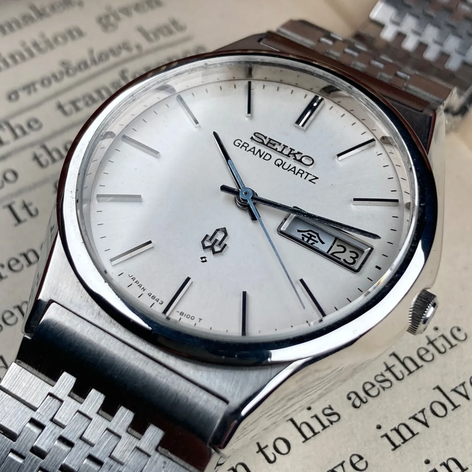 SEIKO グランドクォーツ 4843 稼動美品 - 腕時計(アナログ)