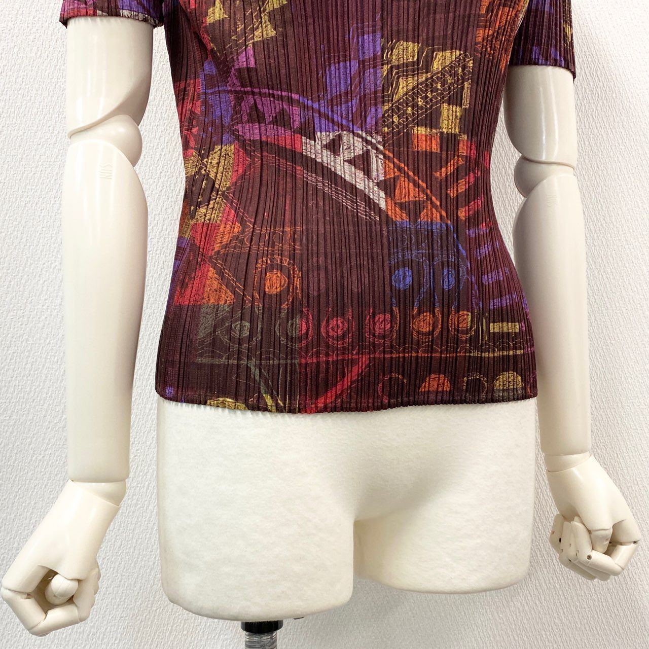 47b28 【美品】 PLEATS PLEASE プリーツプリーズ イッセイミヤケ 総柄