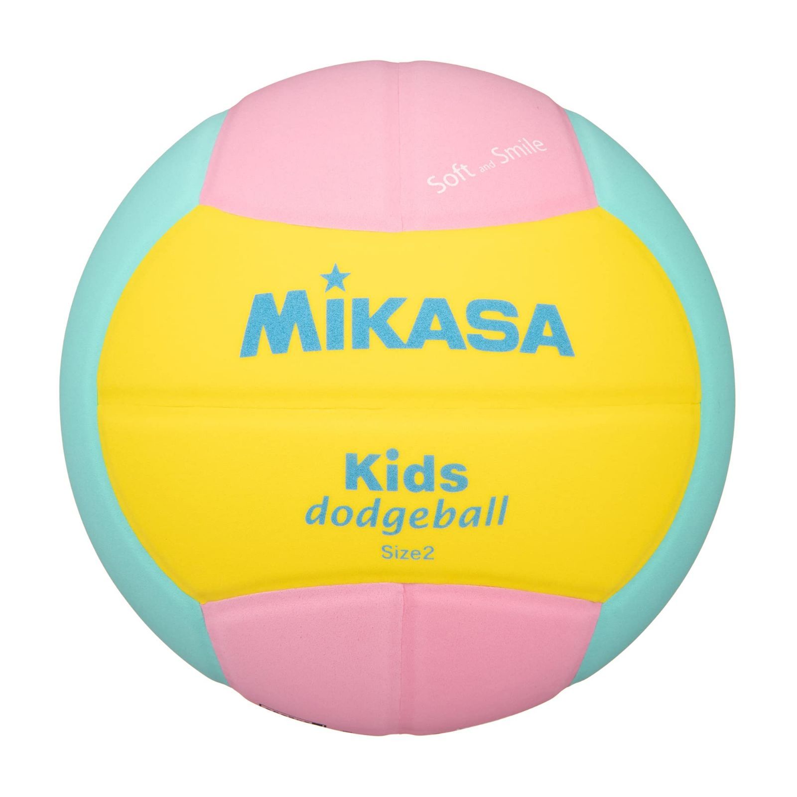新作 大人気 ミカサ MIKASA スマイルドッジボール 2号 160ｇ 黄 ピンク 緑 SD20-YP 推奨内圧0.10~0.15 kgf 