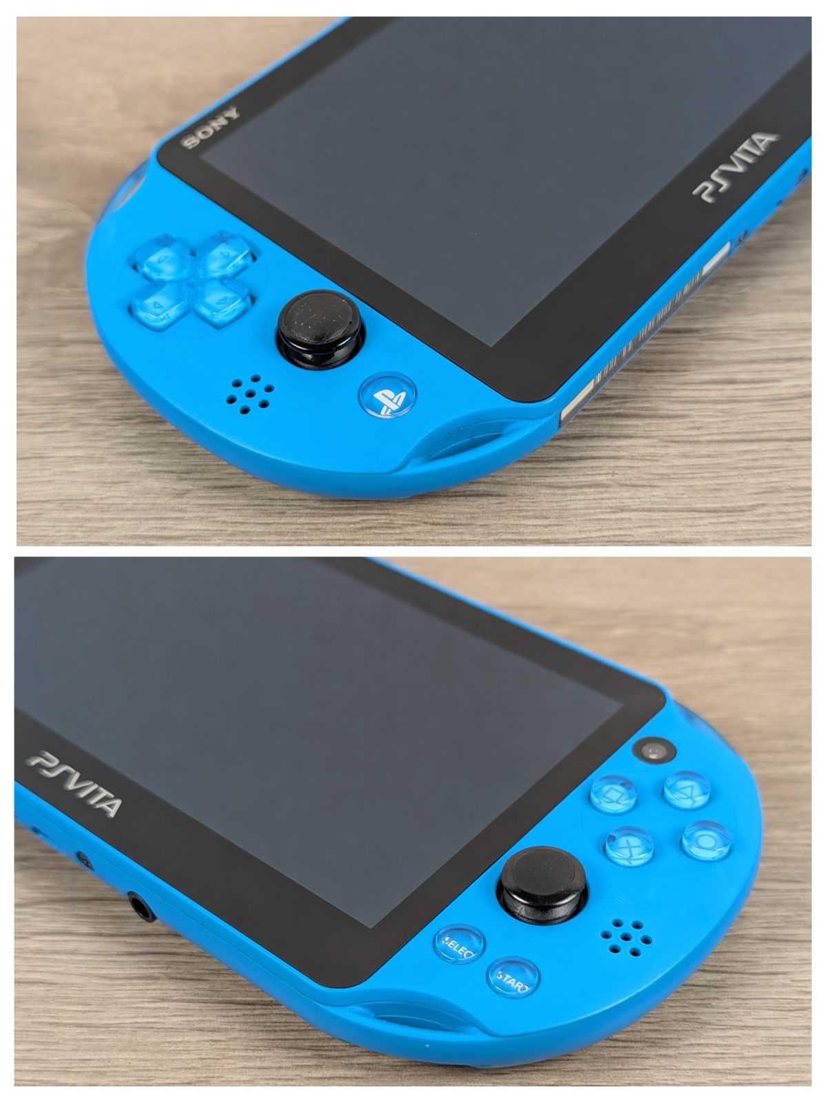 正常動作品】PS Vita PCH-2000 アクアブルー 充電器付 爽やか
