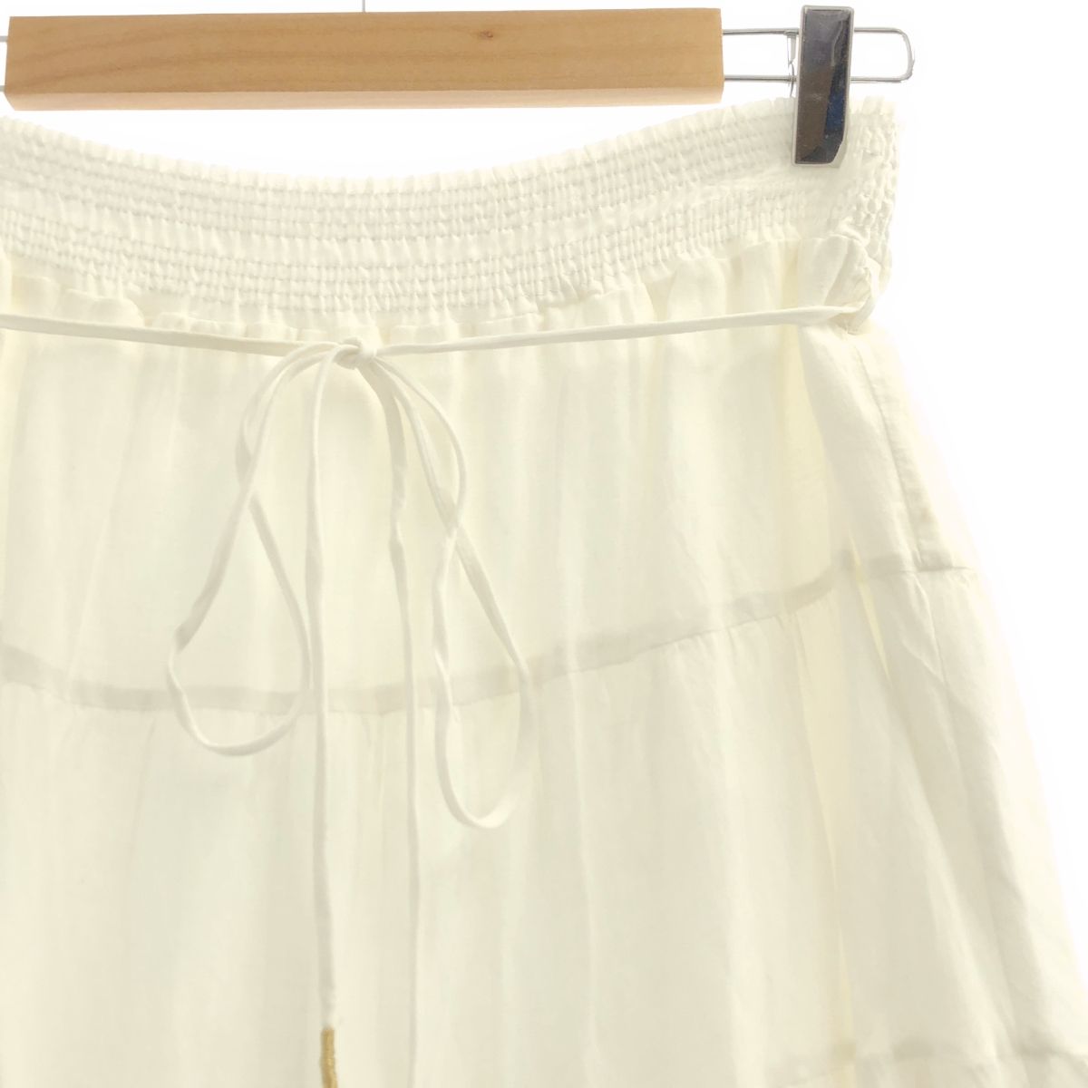 オーガニックコットンレーススカート F