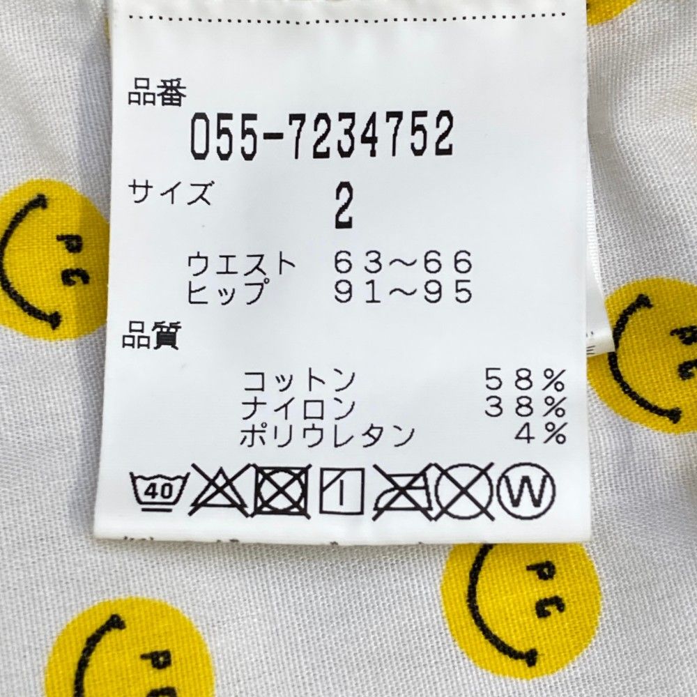 新品タグ付き!!　パーリーゲイツ　ニコちゃんニットスカート PEARLY GATES パーリーゲイツ ニットスカート ネイビー×白