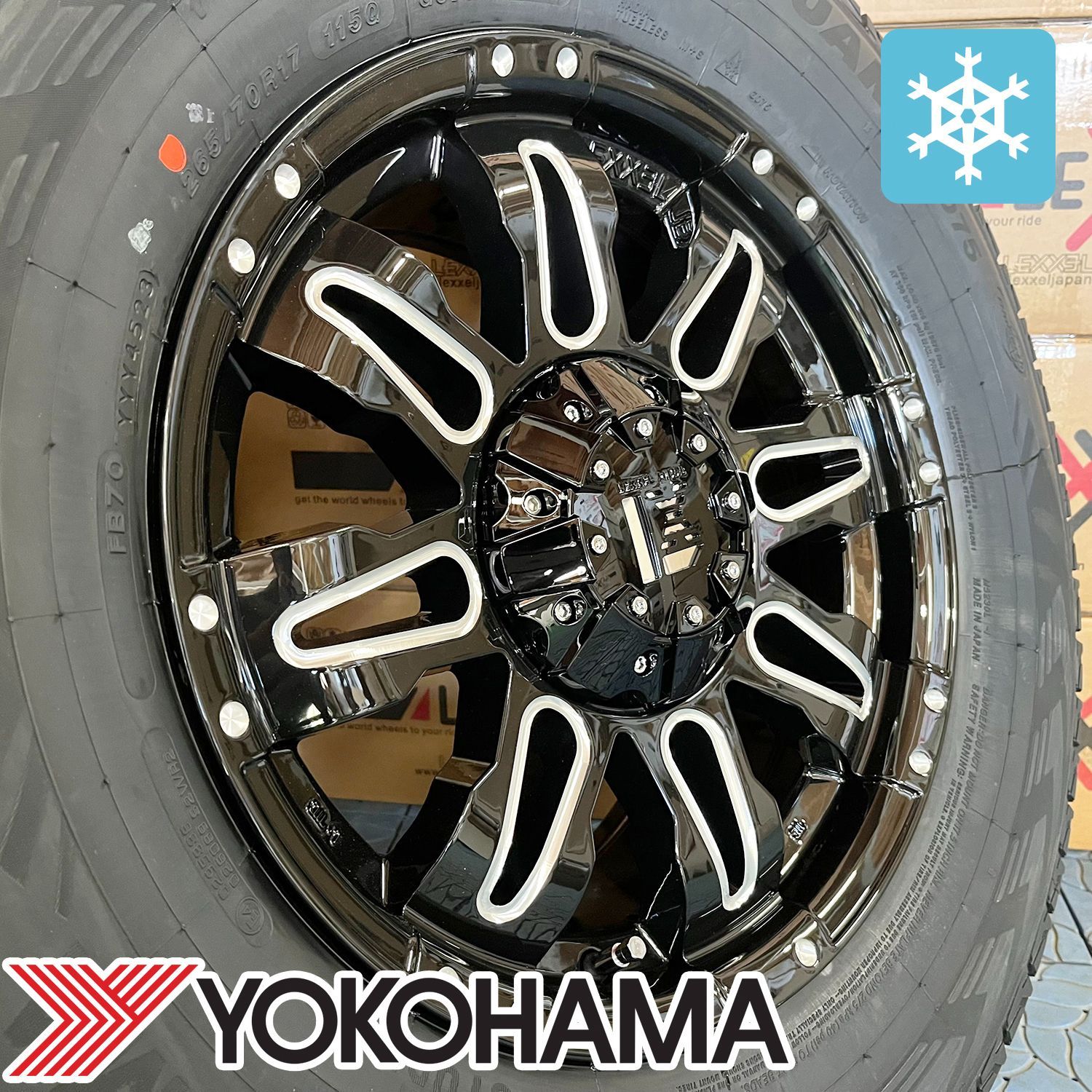 YOKOHAMA アイスガードG075 ラングラー スタッドレスホイール付4本 