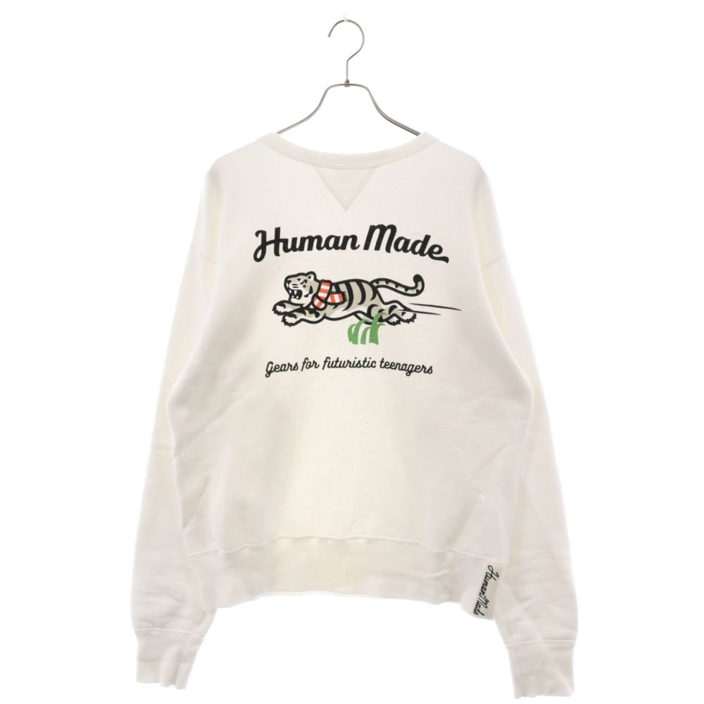 HUMAN MADE (ヒューマンメイド) 22AW WHITE TIGER TSURIAMI SWEATSHIRT ホワイトタイガー ツリアミ  クルーネック スウェットトレーナー ホワイト - メルカリ