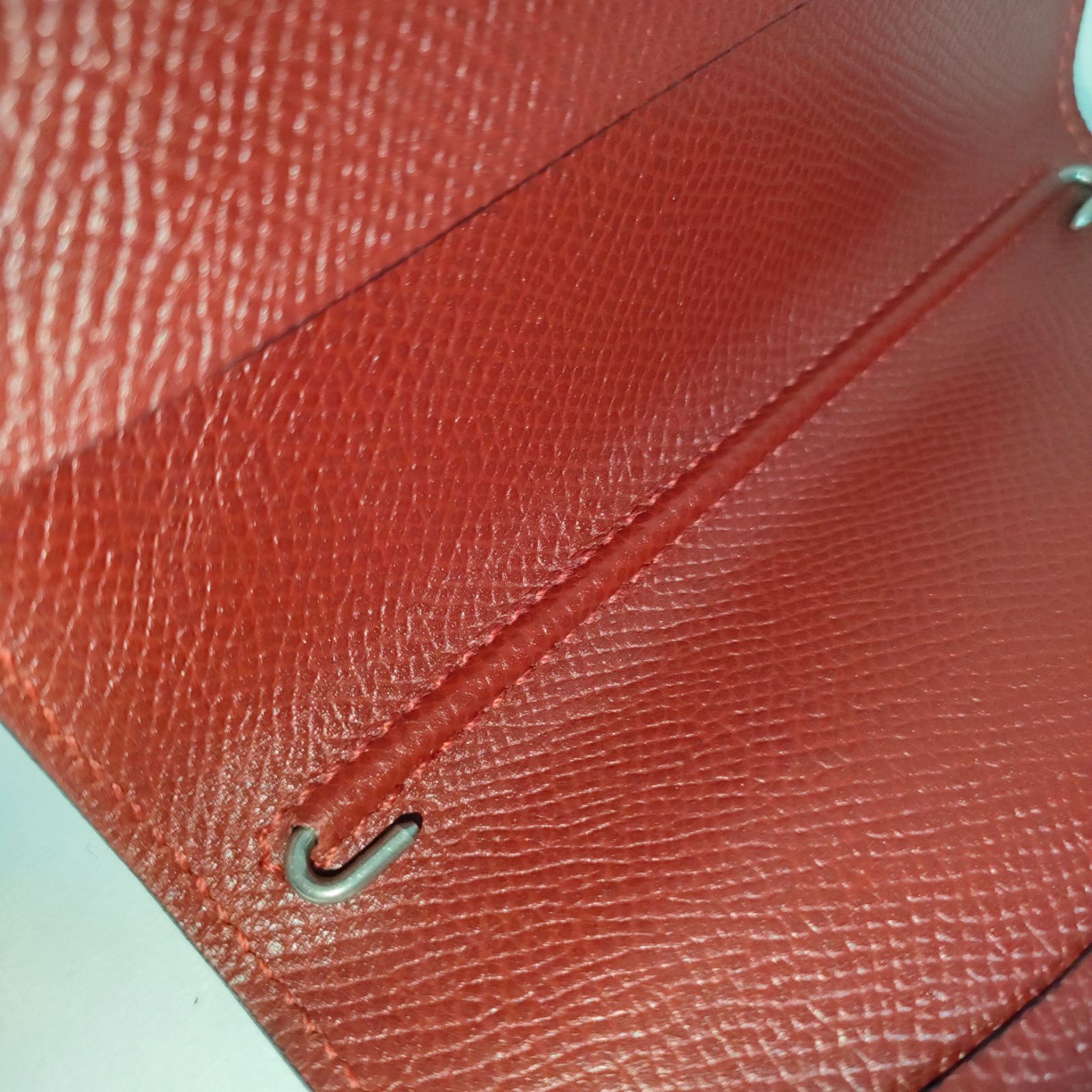 □美品□ HERMES エルメス アジェンダGM クシュベル SV金具 手帳カバー スケジュール帳 □C刻印 レザー ユニセックス レディース メンズ  ブラック レッド 05 - メルカリ