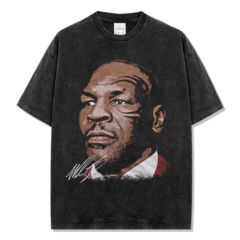 oi USA製90sヴィンテージTシャツ！シンブラックマイクタイソンXL7 oi 様専用USA製90sヴィンテージTシャツ！シンブラックマイク