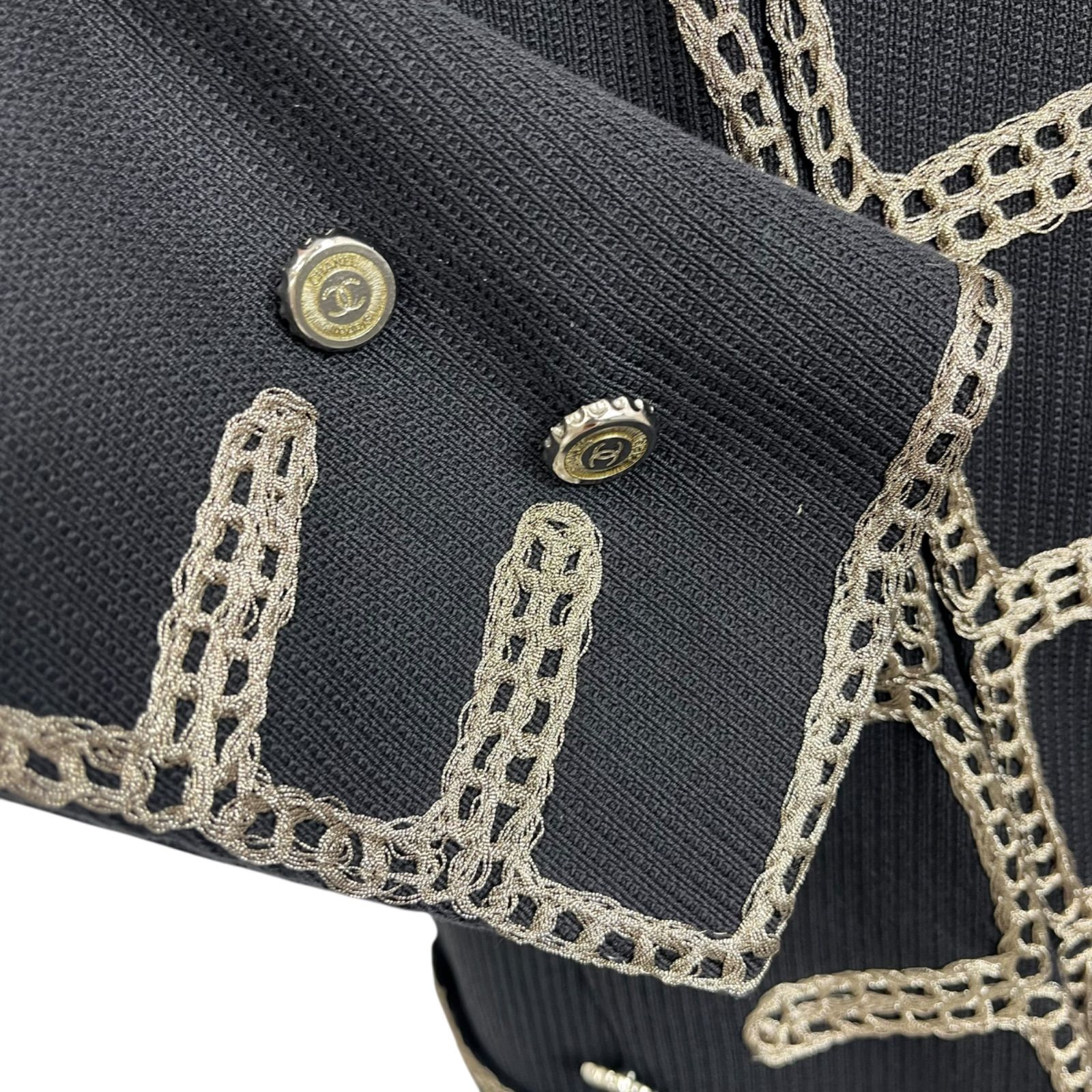 ○美品 シャネル CHANEL 2006SS ナポレオン ジャケット ダブル 34、XS