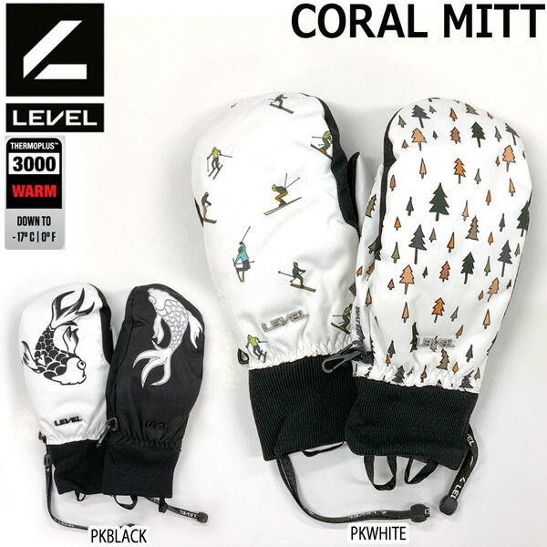 スキー スノーボード グローブ 23-24 LEVEL レベル CORAL MITT コーラルミット 23-24-GR-LVL レディス ミトン あたたかい