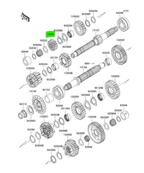 追加分 カワサキ GPZ1100 リヤハブダンパーショック Damper Shock Rr Hub