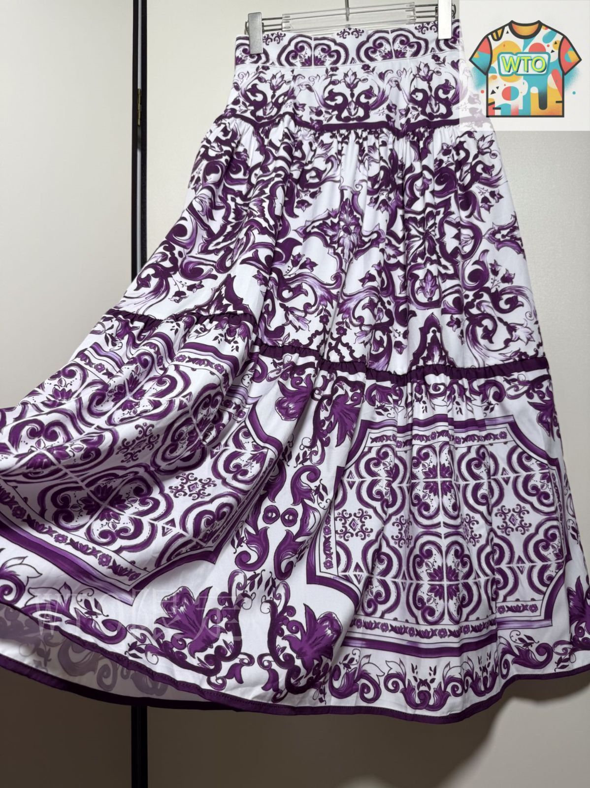 今日特価】Dolce&Gabbana Purple Porcelain Camisole Set