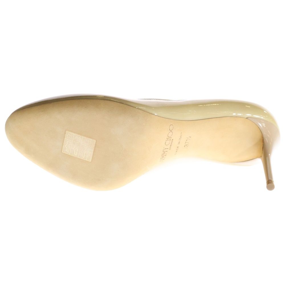 JIMMYCHOO ジミーチュウ エナメル ベージュ パンプス 26.5cm 【公式通販】